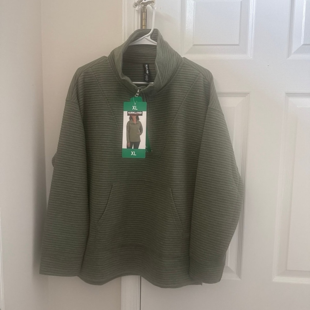 Kirkland Ladies’ Ottoman Half Zip Sweatshirt XL - Picture 5 of 9